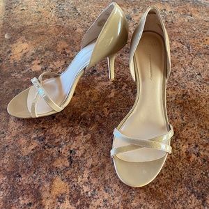 NWT Aerin Patent Beige Sandals Sz 11